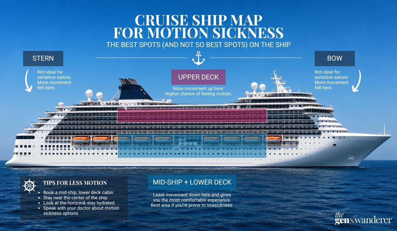 Best Cruise Cabins for Motion Sickness