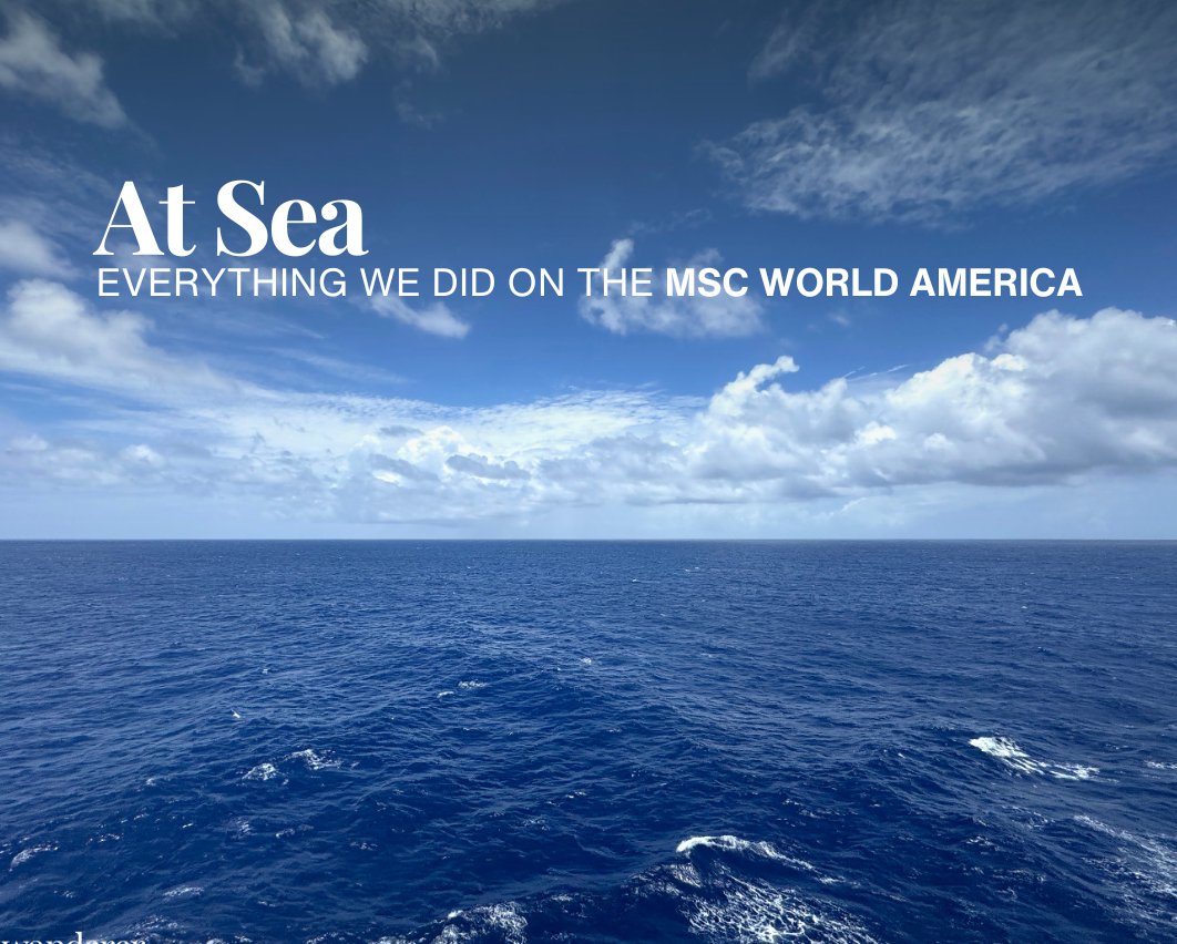 MSC World America what to do on Sea Days