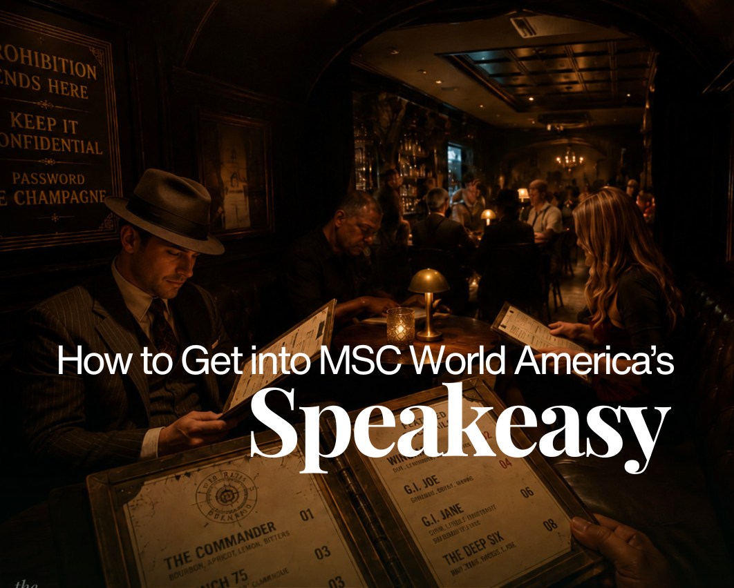How to Get into the MSC World America Speakeasy Secret Hidden Bar - The Gen X Wanderer